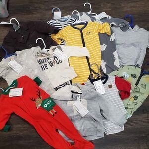 Lot of 6 month boys clothes Fleece PJ